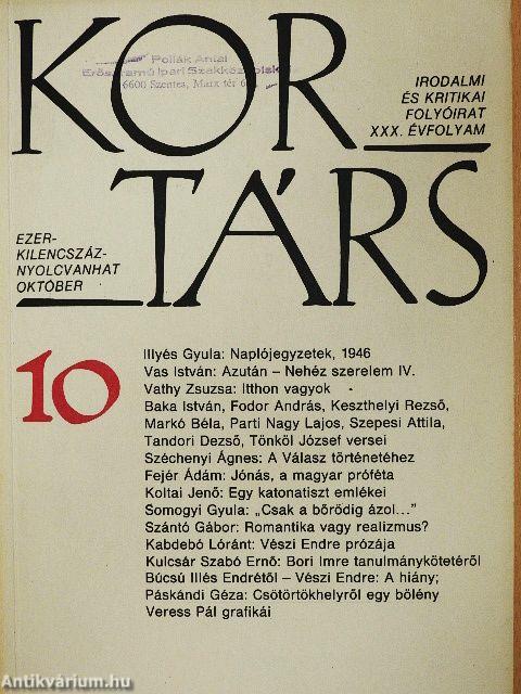 Kortárs 1986. október