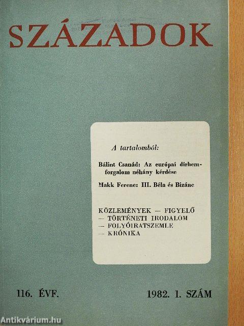 Századok 1982/1.