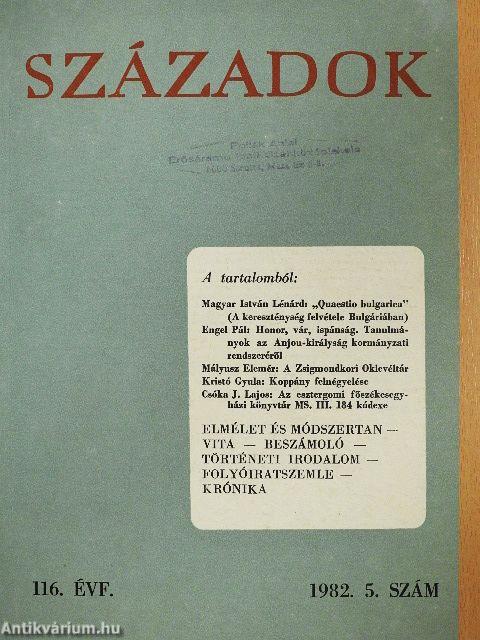 Századok 1982/5.