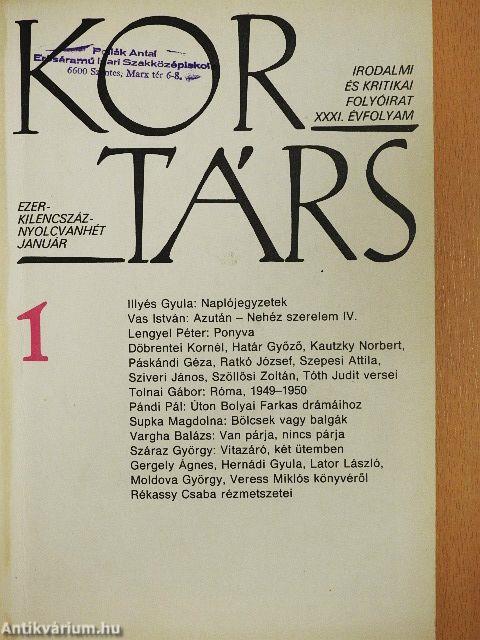 Kortárs 1987. január