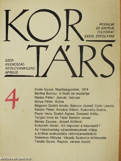 Kortárs 1989. április