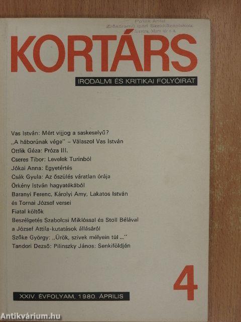 Kortárs 1980. április