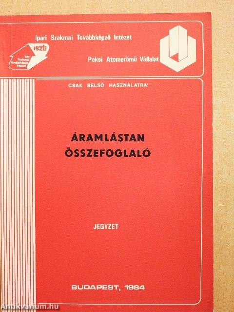 Áramlástan összefoglaló