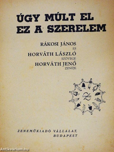 Úgy múlt el ez a szerelem