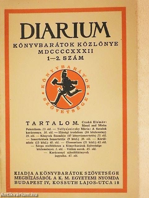 Diarium 1932/1-2.