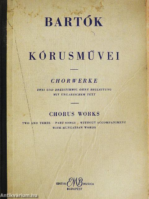 Bartók kórusművei