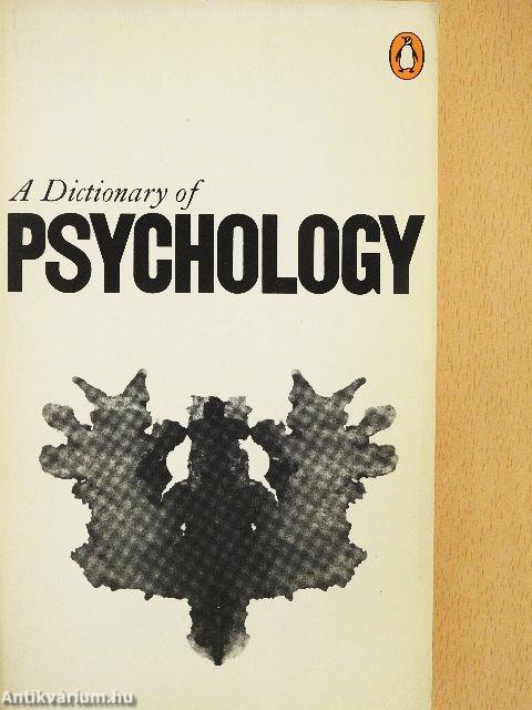 A Dictionary of Psychology