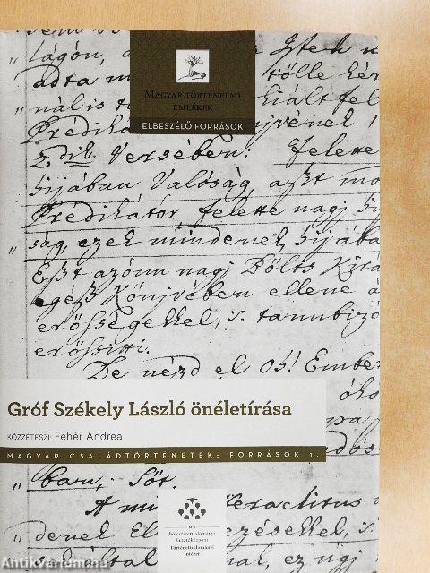 Gróf Székely László önéletírása