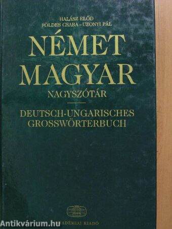 Német-magyar nagyszótár