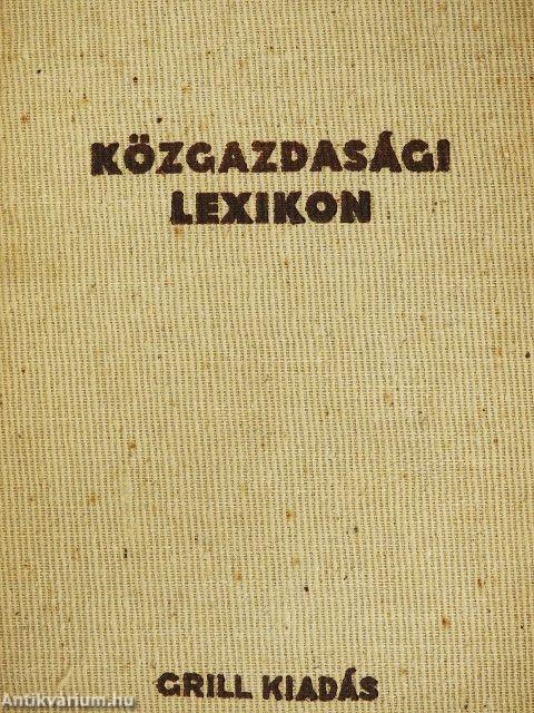Közgazdasági lexikon