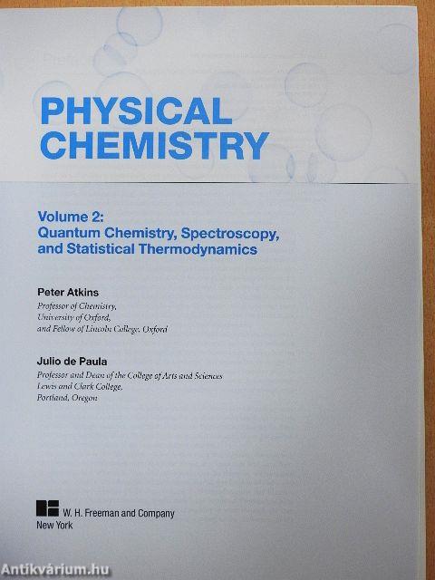 Physical Chemistry 2.