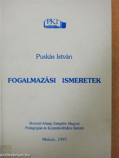 Fogalmazási ismeretek
