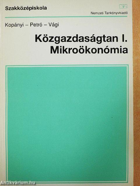 Közgazdaságtan I.