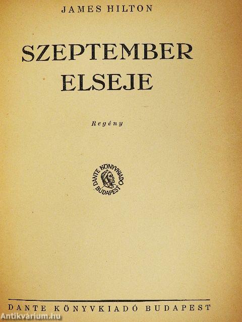 Szeptember elseje