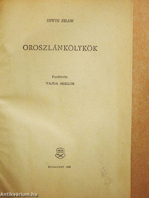 Oroszlánkölykök