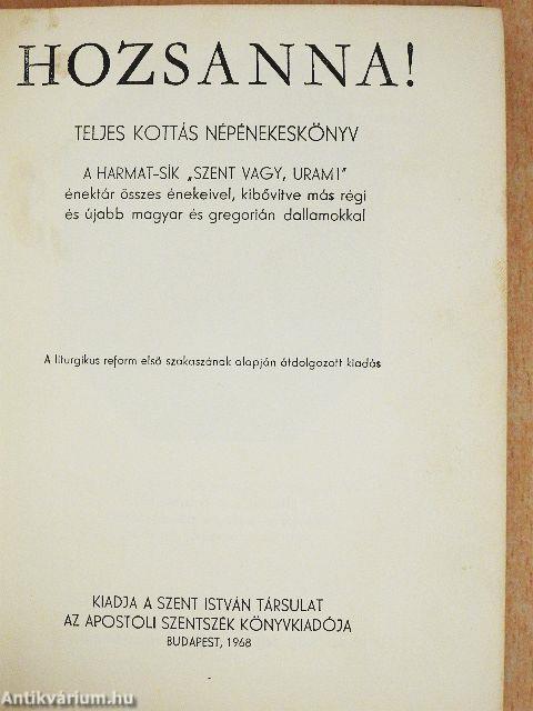 Hozsanna!
