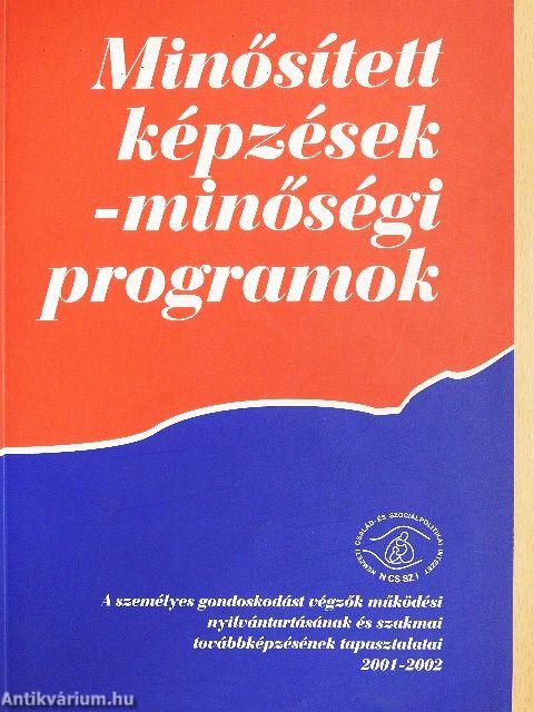 Minősített képzések - minőségi programok
