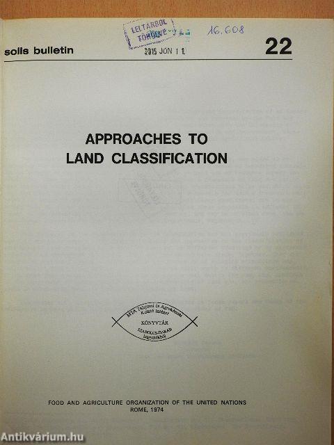 Approaches to Land Classification