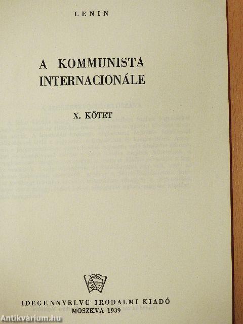 Lenin válogatott munkái X.