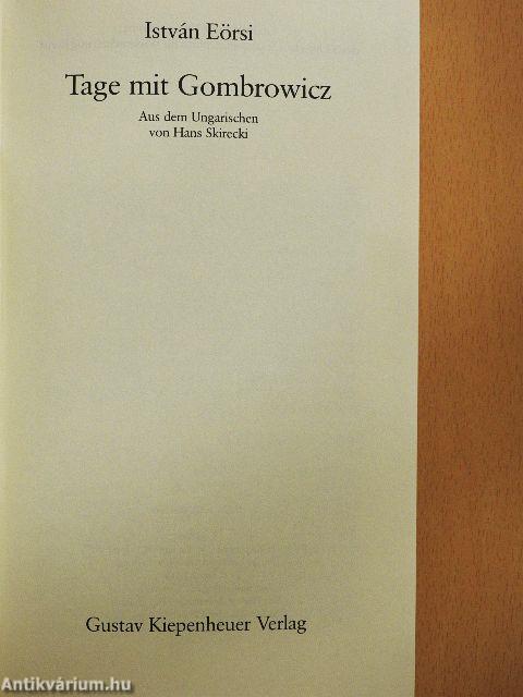 Tage mit Gombrowicz
