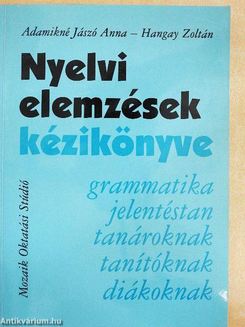 Nyelvi elemzések kézikönyve