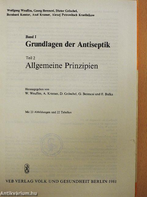 Handbuch der Antiseptik I/2