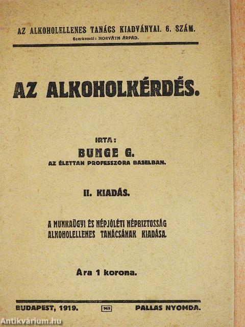 Az alkoholkérdés