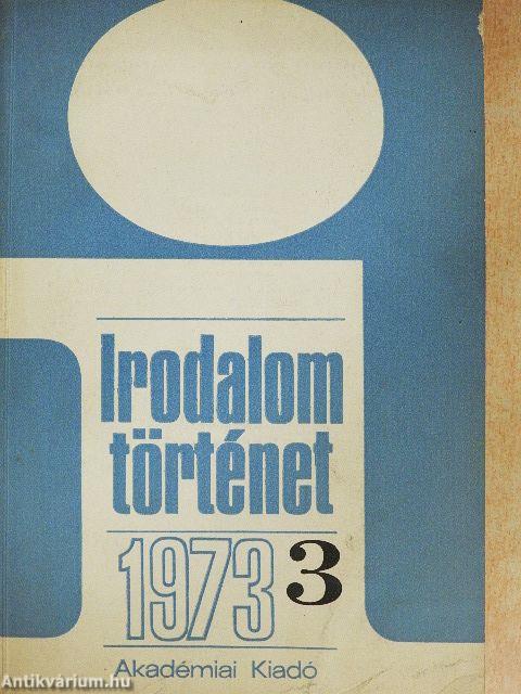 Irodalomtörténet 1973/3.
