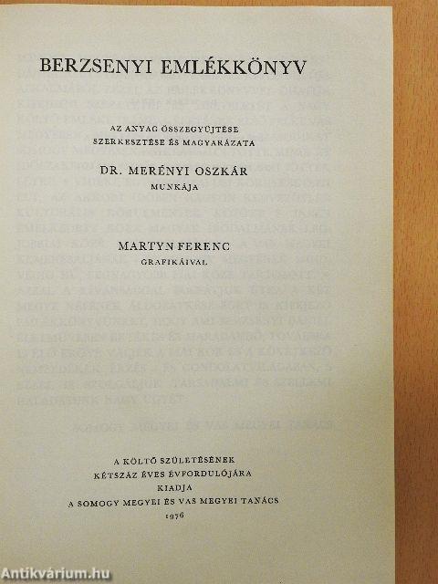 Berzsenyi Emlékkönyv
