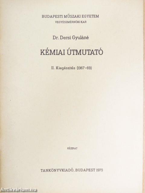 Kémiai útmutató II.