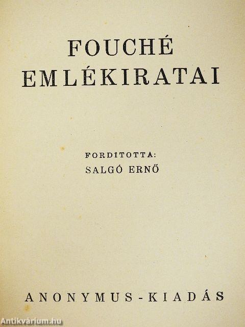Fouché emlékiratai