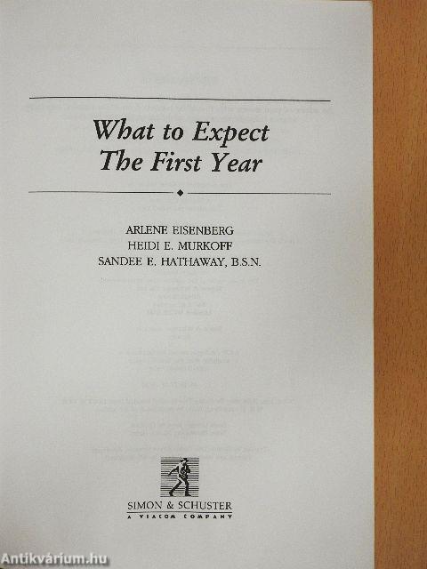 What to Expect The First Year