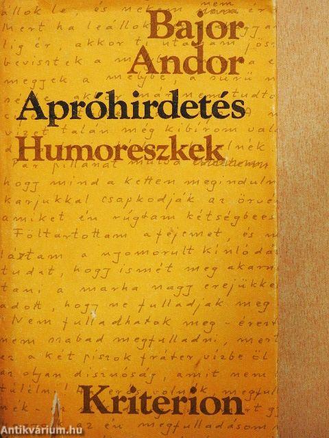 Apróhirdetés