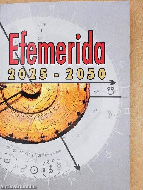 Efemerida 2025-2050