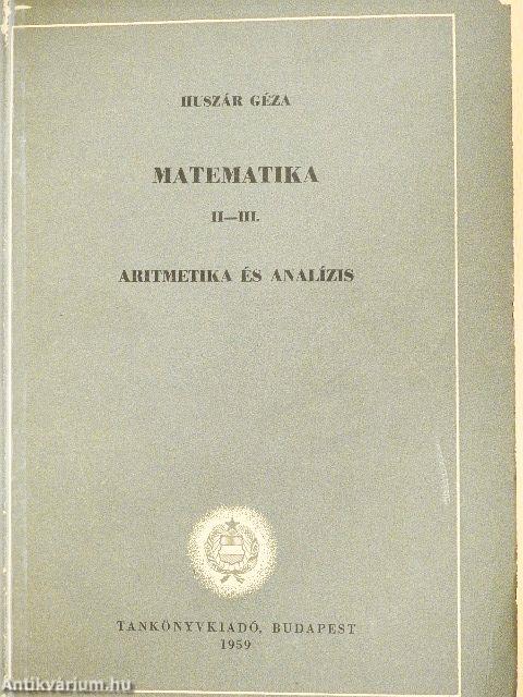 Matematika II-III.