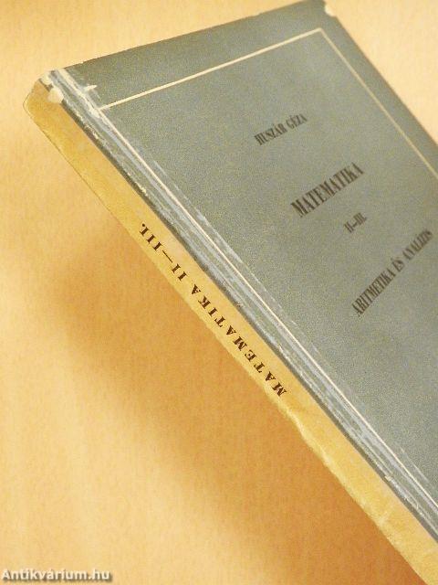 Matematika II-III.