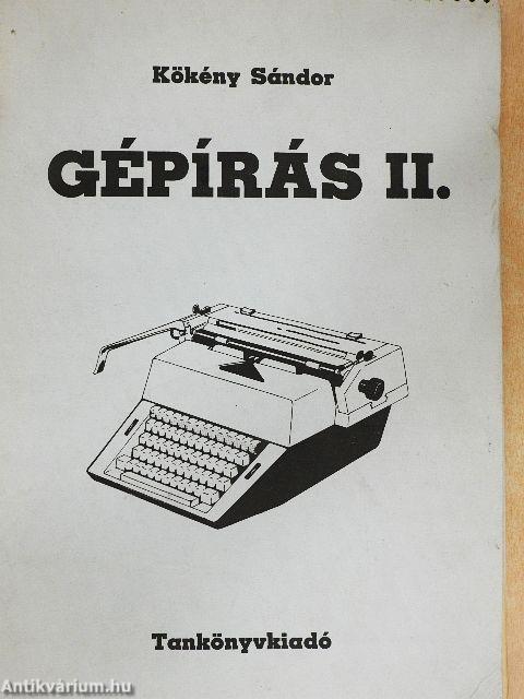 Gépírás II.