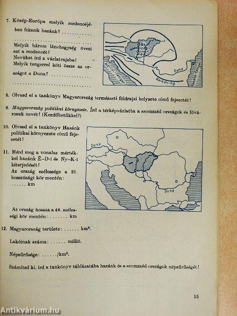 Földrajzi munkafüzet 8.