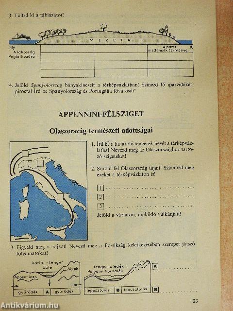 Földrajzi munkafüzet 7.