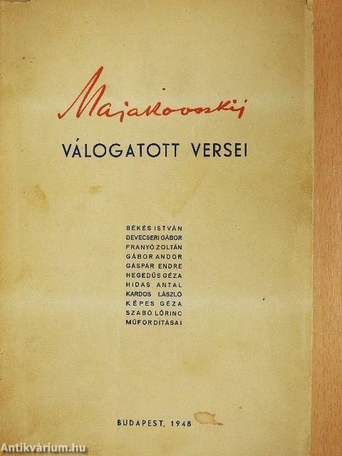 Majakovszkij válogatott versei