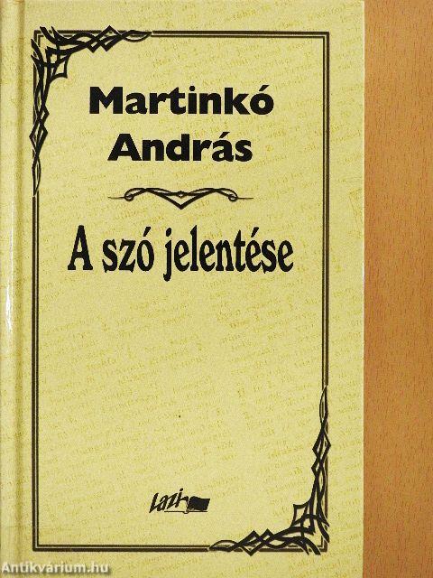 A szó jelentése