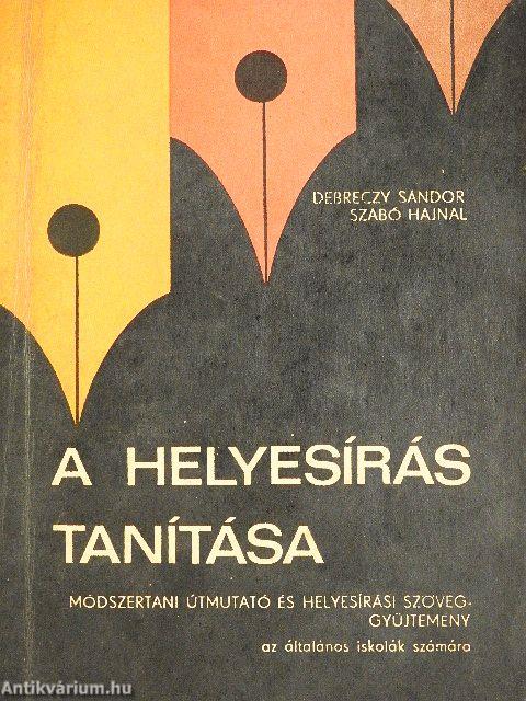 A helyesírás tanítása