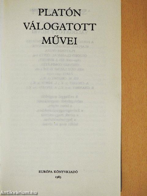 Platón válogatott művei