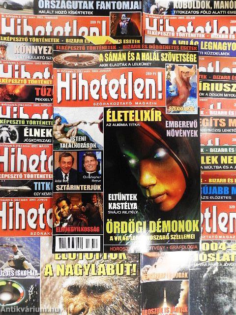 Hihetetlen! 2003. január-december