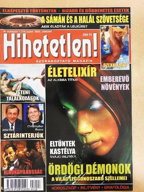 Hihetetlen! 2003. január-december