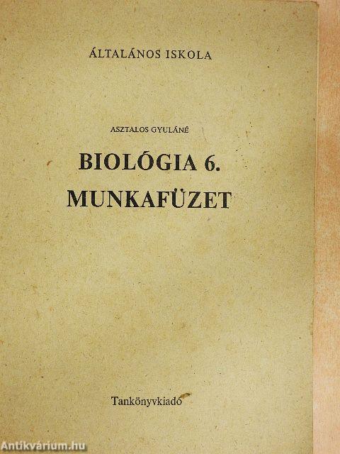 Biológia munkafüzet 6.