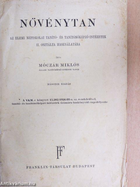 Növénytan