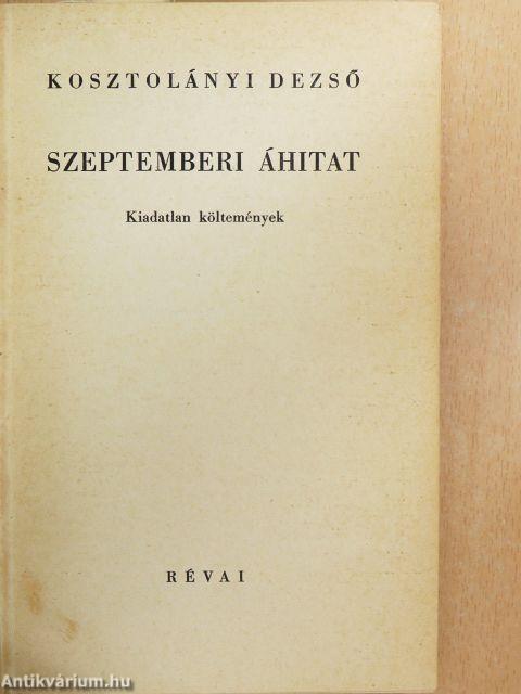 Szeptemberi áhitat