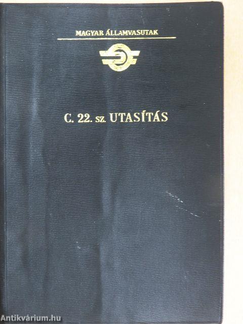 C. 22. sz. utasítás