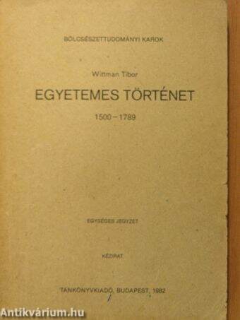 Egyetemes történet 1500-1789